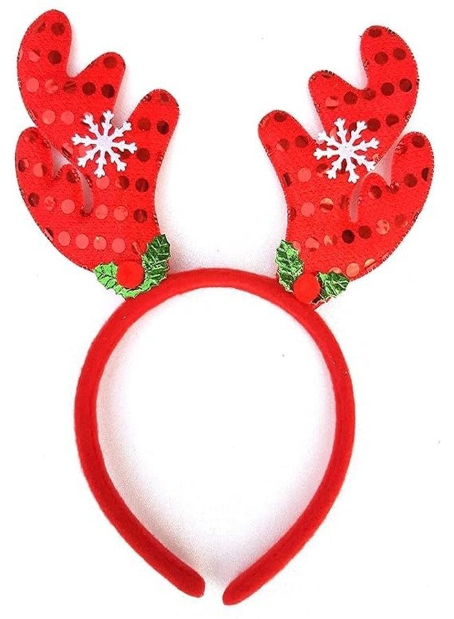 Infispace® Christmas Reindeer Antlers Headband with Bells & Xmas Fancy Dress Accessories for Kids (Mix (Pack of 6)) - Image 3
